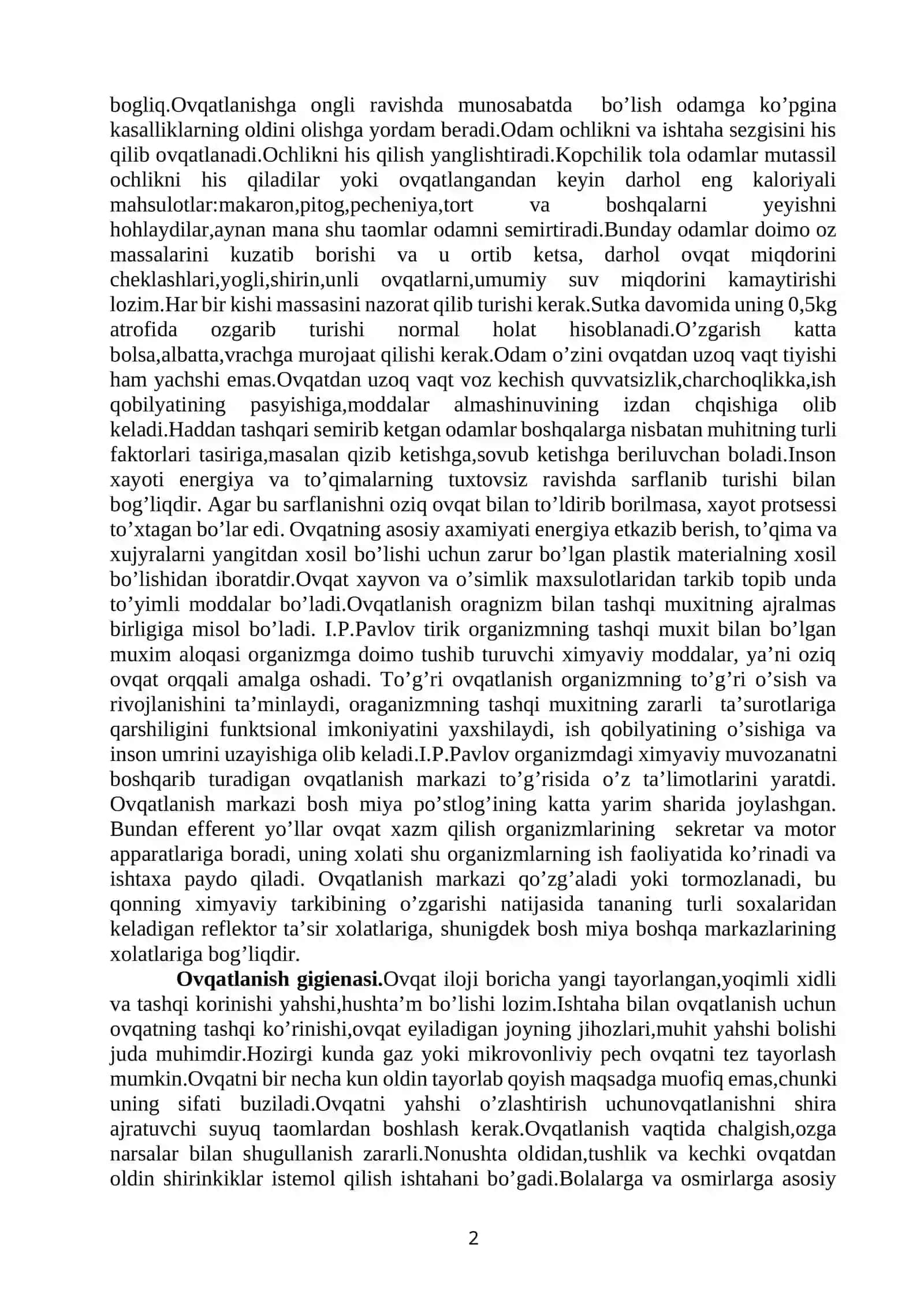 To’g’ri va sifatli оvqatlanishning оrganizmni o’sishi, rivоjlanishi va salоmatlikka ta’siri 2