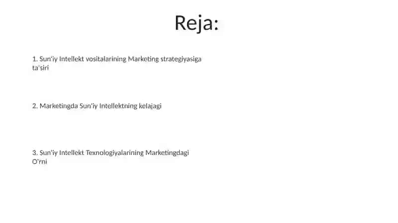 Marketingda suniy intellekt texnalogiyalarining roli 2