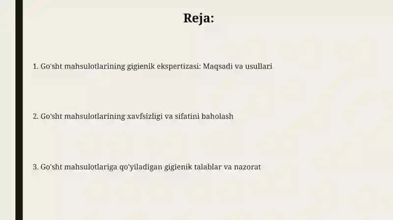 Go'sht mahsulotlarining gigienik ekspertizasi 2