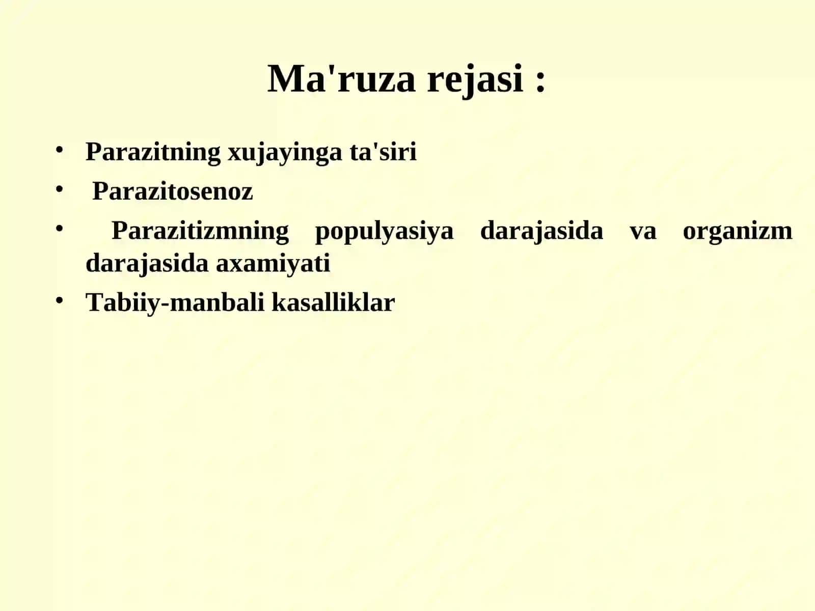 Tibbiy gelmintologiya va araxnoentomologiya 2
