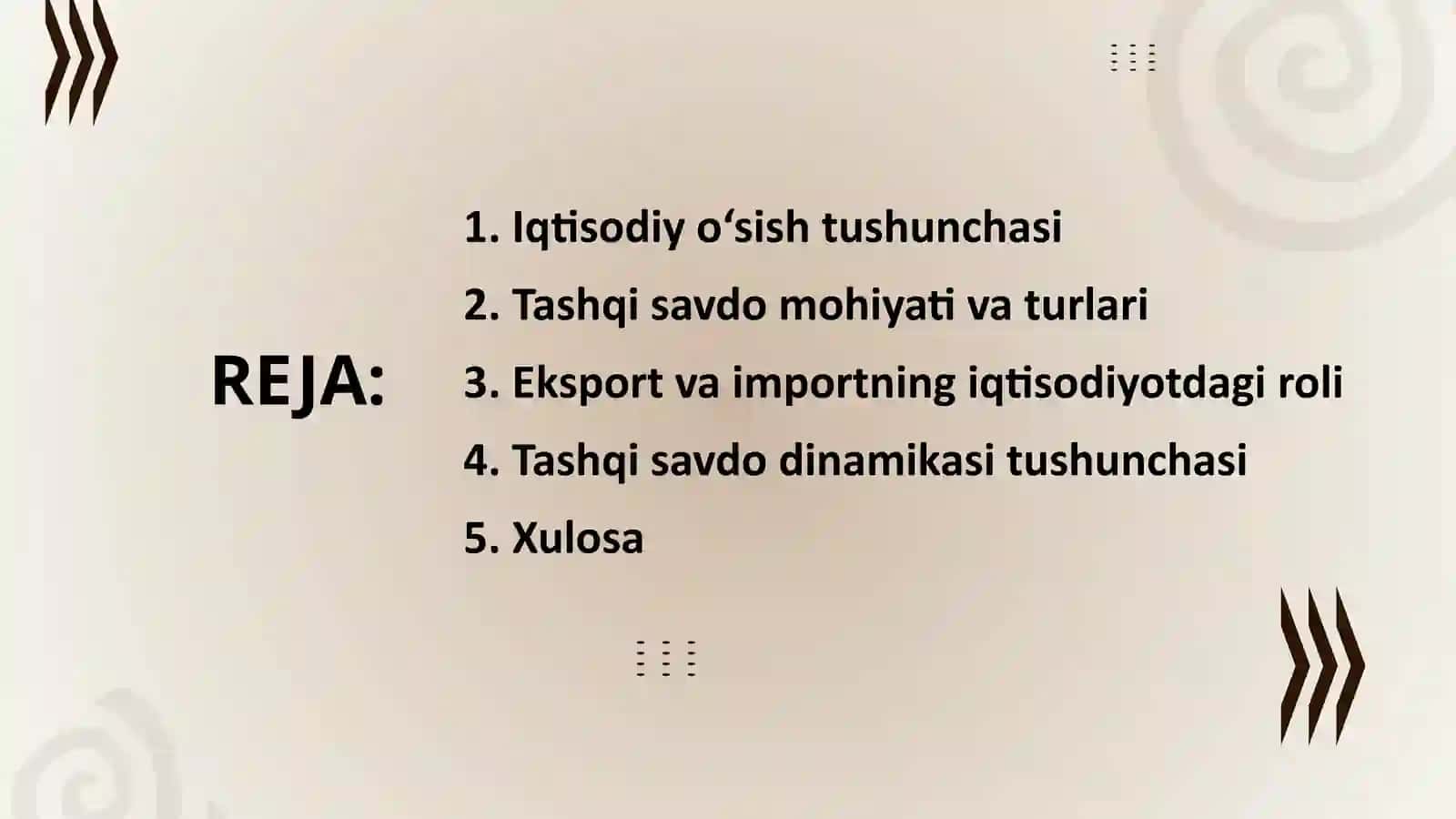 Tashqi savdo dinamikasi va iqtisodiy o‘sish 2