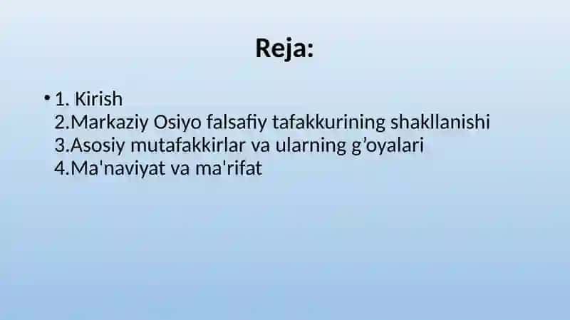 Markaziy Osiyo falsafaviy tafakkurida ma’naviyat va ma’rifat masalasi 2