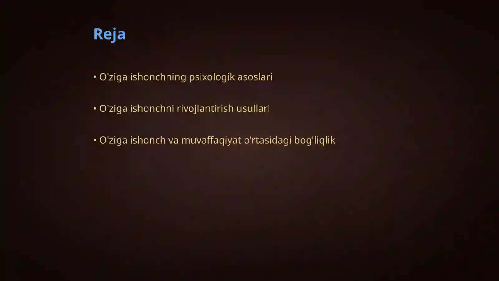 Oziga ishongan inson bolish sirlari 2