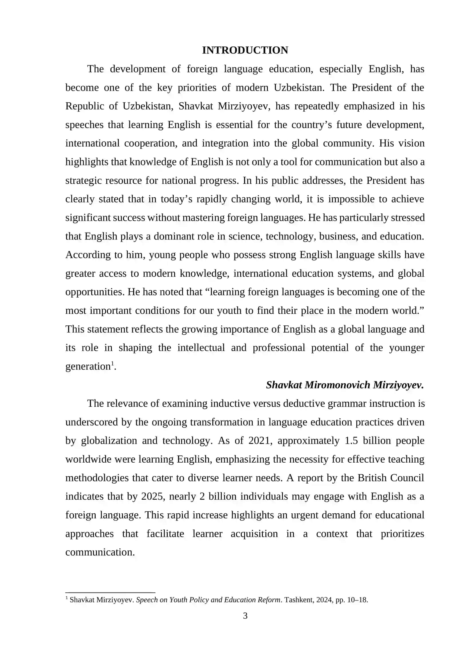 Inductive vs. Deductive Grammar Instruction for Learner Acquisition in Modern Communicative Contexts 2