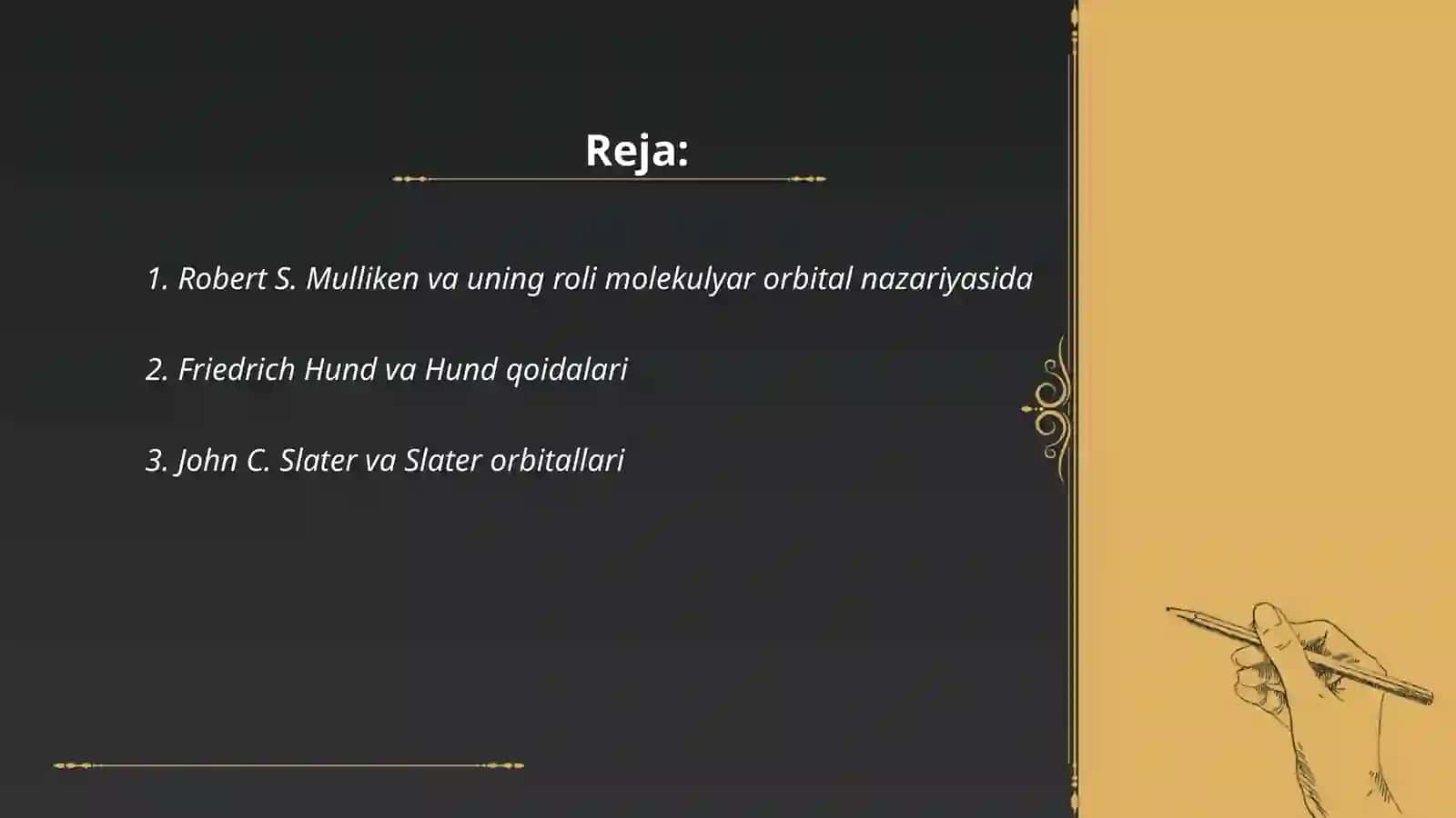 Molekulyar orbitallar nazariyasini rivojlantirgan olimlar 2