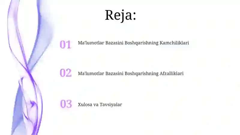 Ma'lumotlar Bazasini Boshqarishning Afzalliklari 2