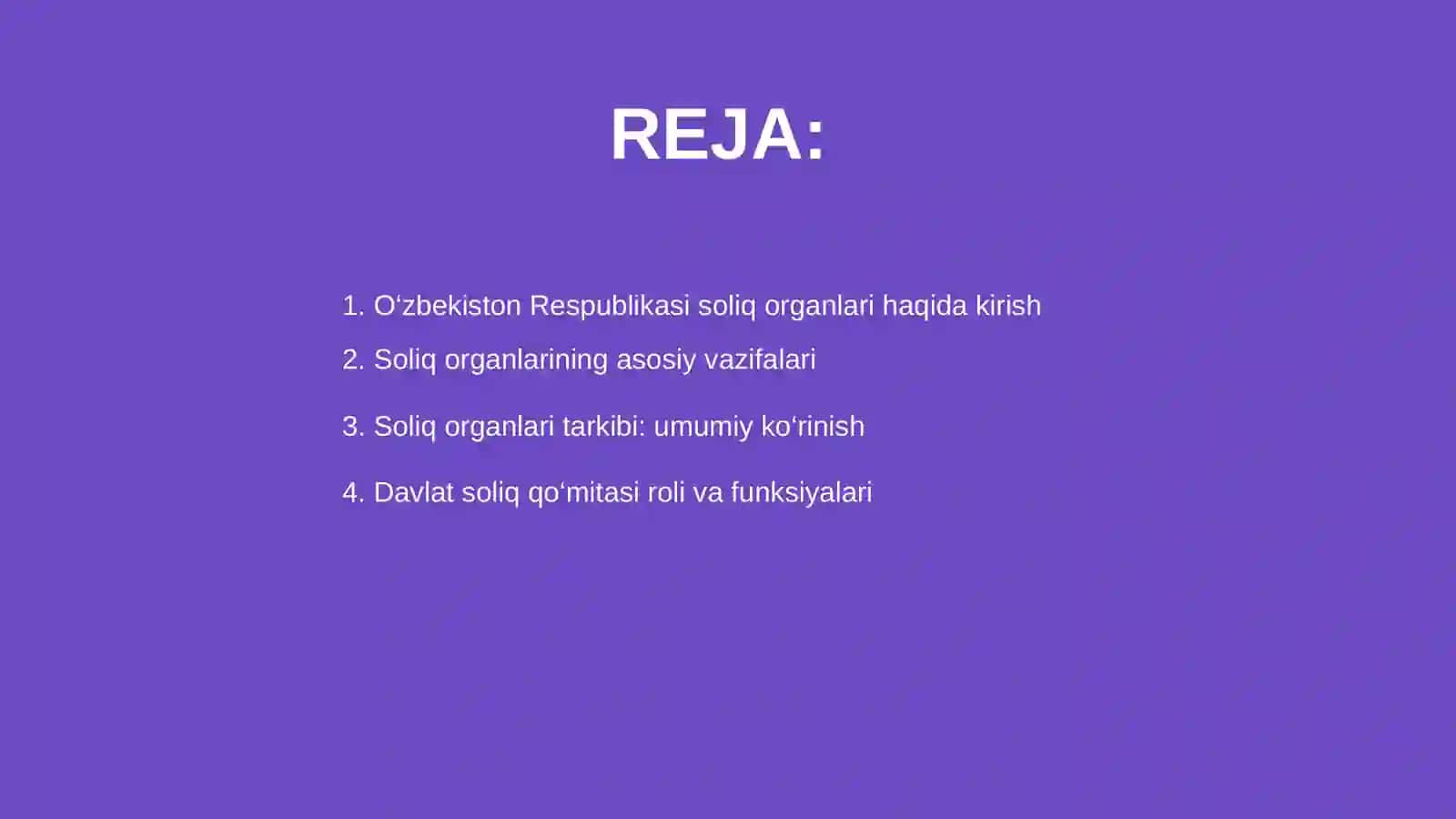 O‘zbekiston Respublikasi soliq organlari tarkibi va tuzilishi 2