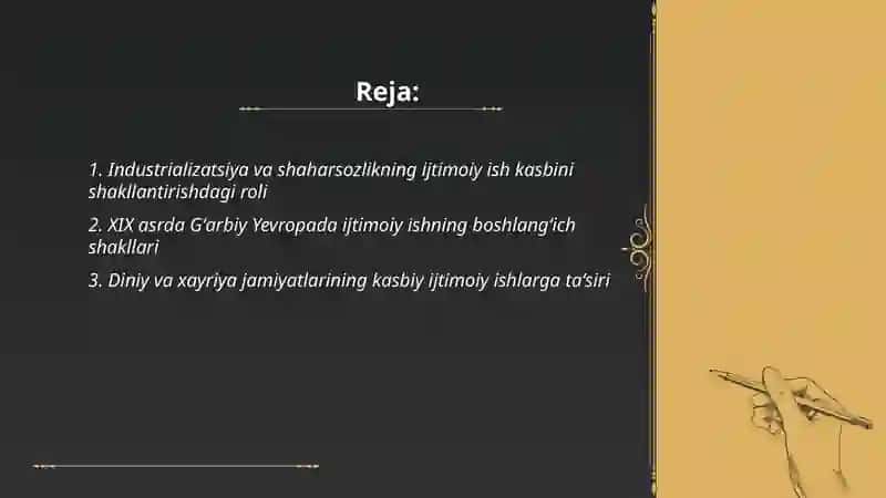 Gʻarbiy Yevropada ijtimoiy ishning kasbi sifatida rivojlanishi 2