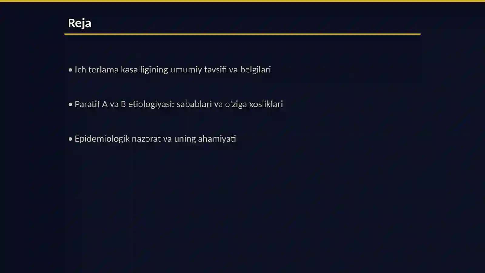 Ich terlama, paratif A va B etiologiyasi, epidemiologiyasi 2