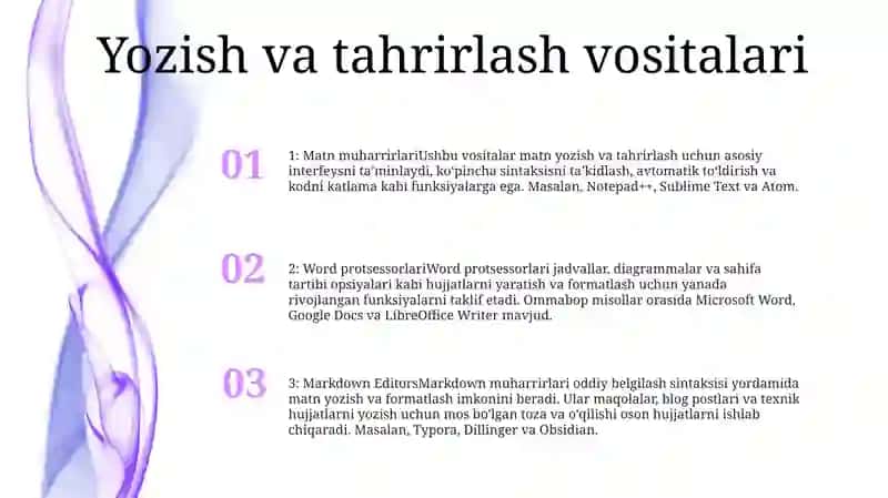 Media Matnni Yaratish Va Qayta Ishlashning Dasturiy Vositalari 2