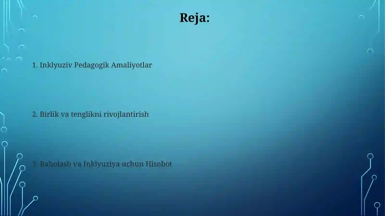 Taʼlim muhitida inkluziv muhitni yangilash 2