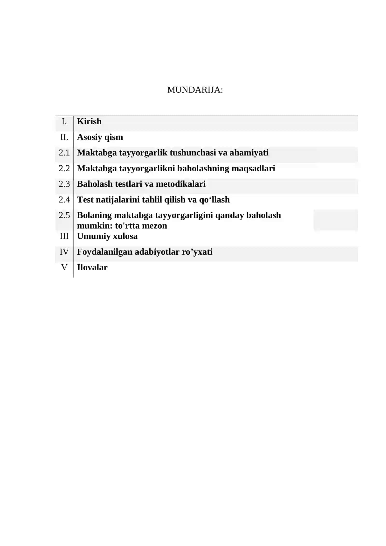 Bolalarni maktabga psixologik tayyorgarlik diagnostikasi 2