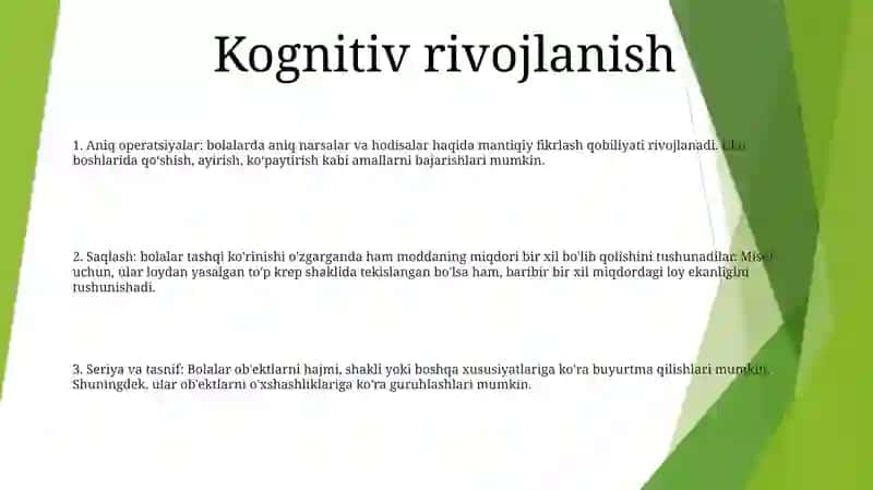 Kichik Maktab Yoshi Davrida Rivojlanish Xususiyatlarini 2