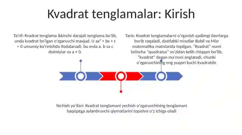 Kvadrat Tenglama 2
