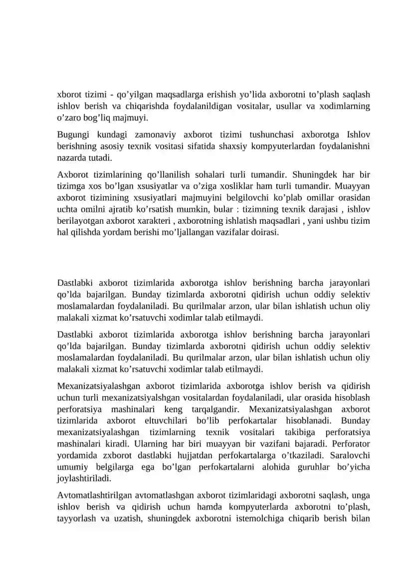 AXBOROTLARNI ELEKTRON USULDA ISHLAB CHIQISH MAJMUALARI 2