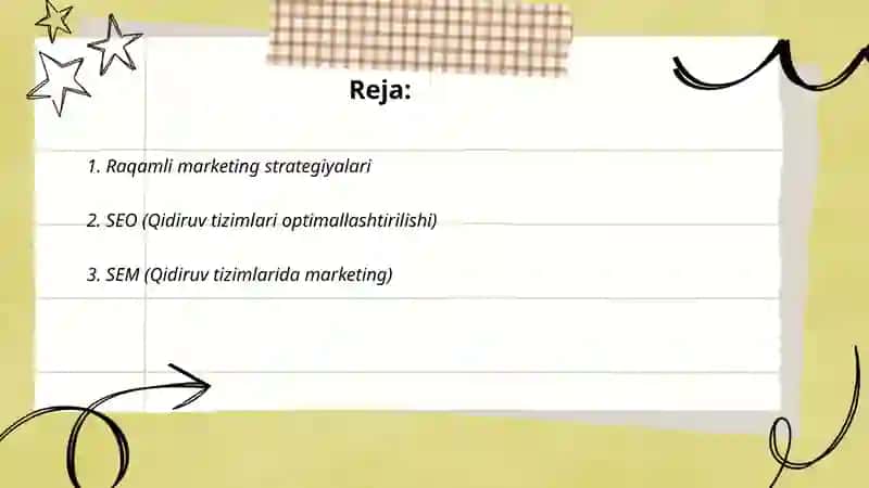 Onlayn marketingning asosiy tushunchalari va vositalari 2