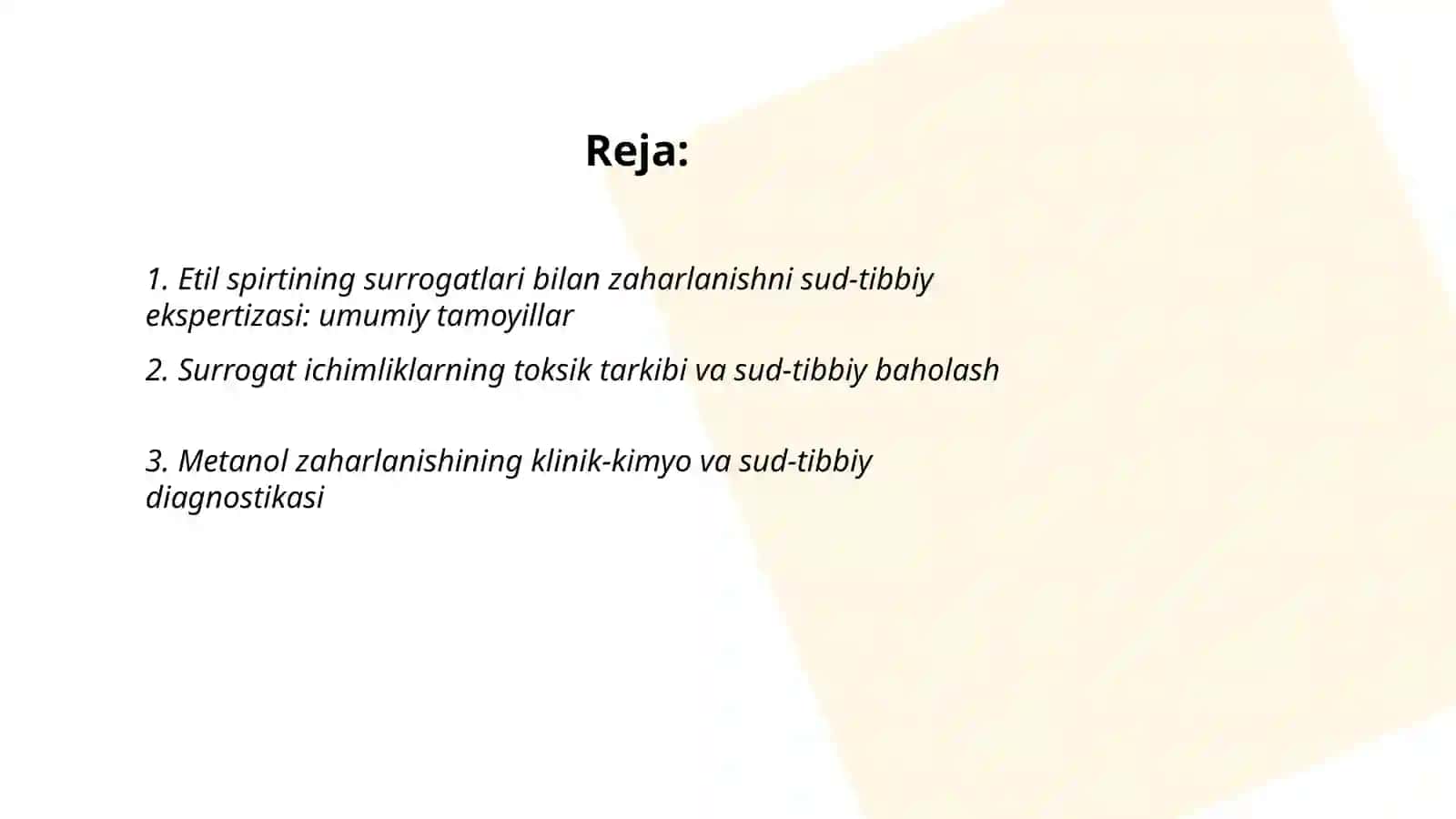 Etil spirtining surrogatlari bilan zaharlanish hollarida sud tibbiy ekspertiza 2