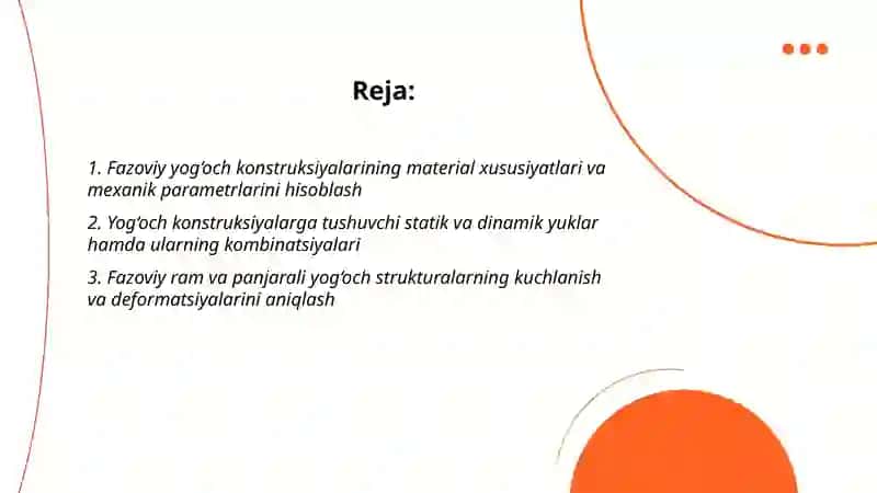 Fazoviy yog'och konstruksiyalarini hisobi 2