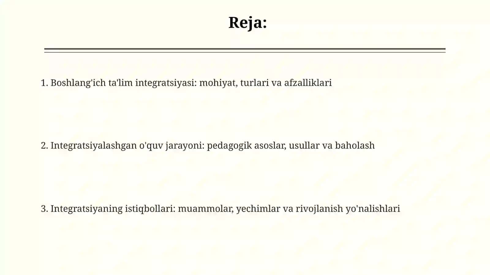 Boshlangʼichtaʼlimniintegratsiyalashmohiyatimavzusinioʼrganishvatahlilqilish 2