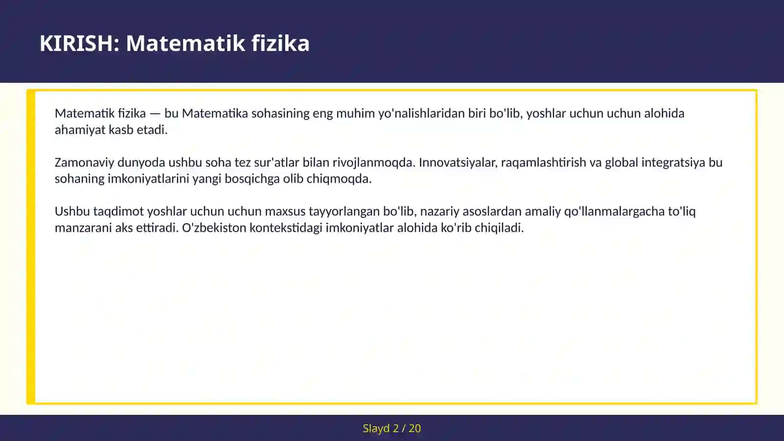 Matematik fizika 2
