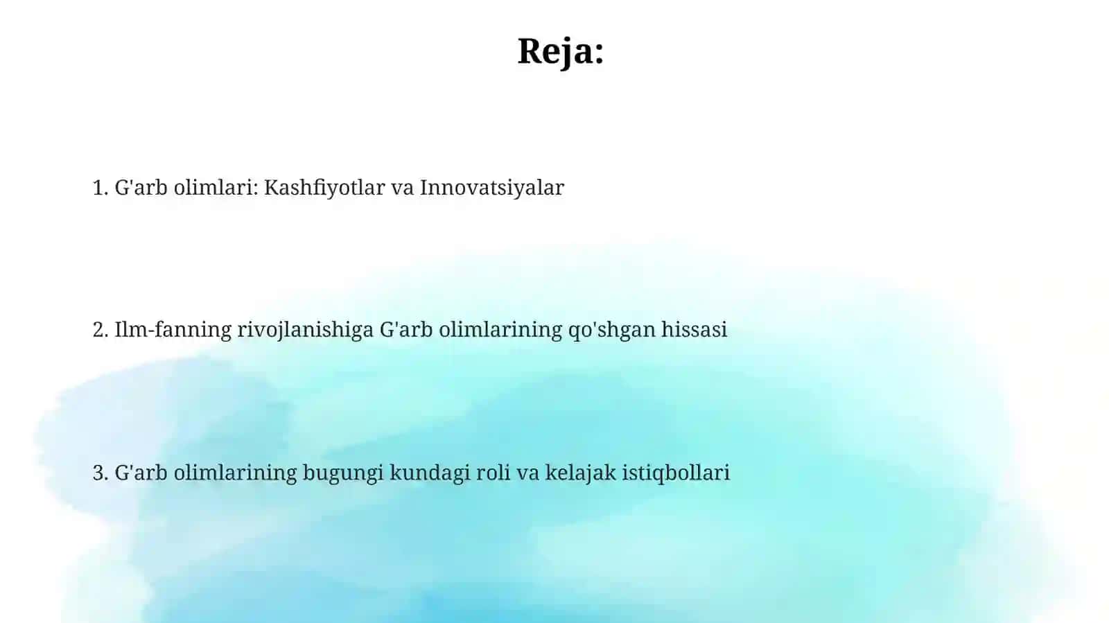 G'arb olimlari: Kashfiyotlar va Innovatsiyalar 2
