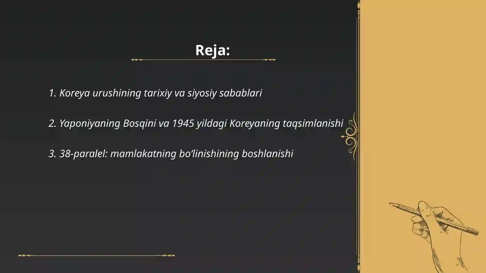 Koreya urushi va mamlakatning ikki qismga bo'linishi 2