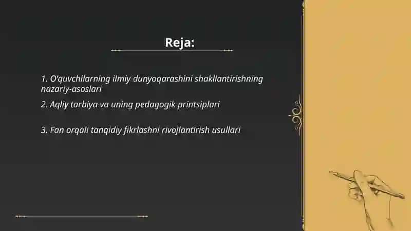 Oʻquvchilarning ilmiy dunyoqarashini shakllantirish 2