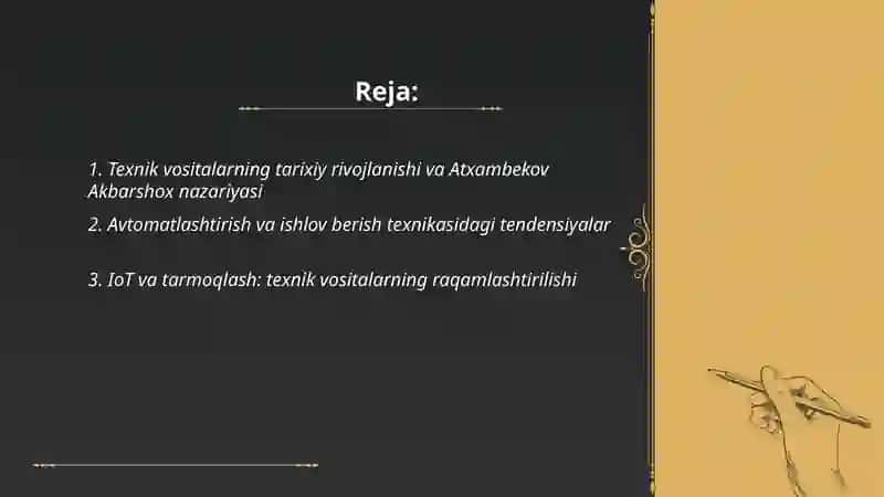 Texnik Vositalarning Rivojlanish Tendensiyalari 2