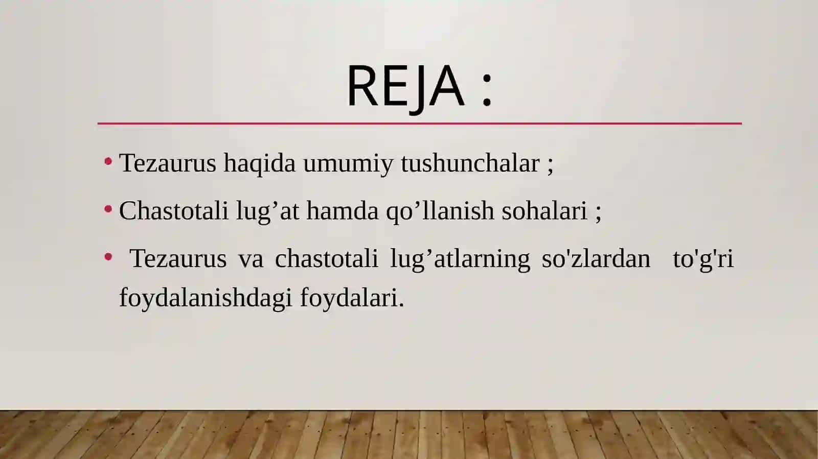 Tezaurus va chastotali lug’atlarning o’ziga xos jihatlari 2