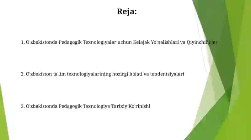 O'zbekistonda Pedagogik Texnologiyani Rivojlanishi 2