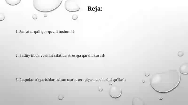 Art terapiya usullari yordamida qo’rquvni tuzatish 2