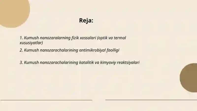 Kumush nanozaralarning ajoyib xossalari 2