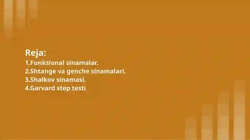 Yurak-qon tomir tizimining funktsional sinamalari va ularni bolalarda baholash 2