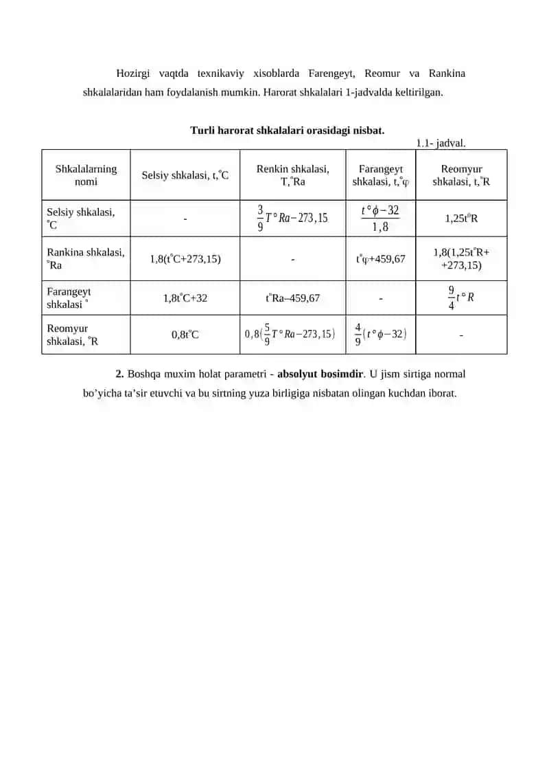 1-amaliy mashg`ulot: Ideal gaz holat tenglamasiga doir masalalar yechish 2