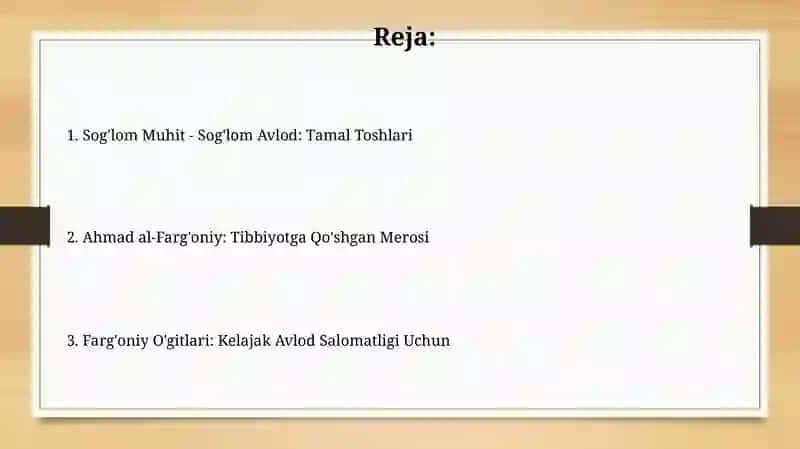 Sog'lom Muhit - Sog'lom Avlod: Tamal Toshlari 2