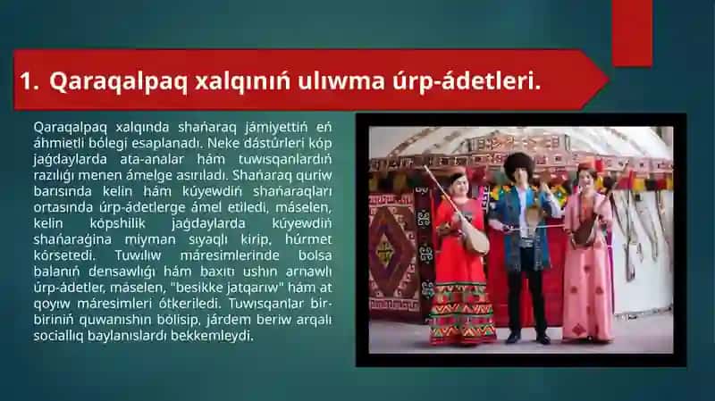 Qaraqalpaq xalqınıń ulıwma úrp-ádetleri 2