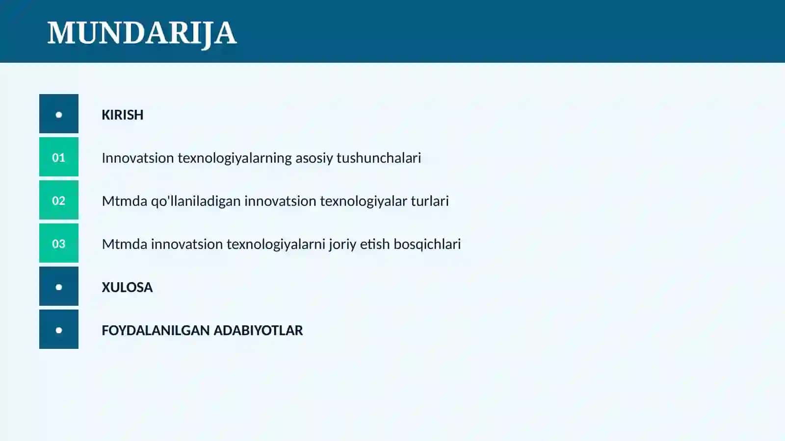 MTMDA INNOVATSION TEXNOLOGIYALAR 2