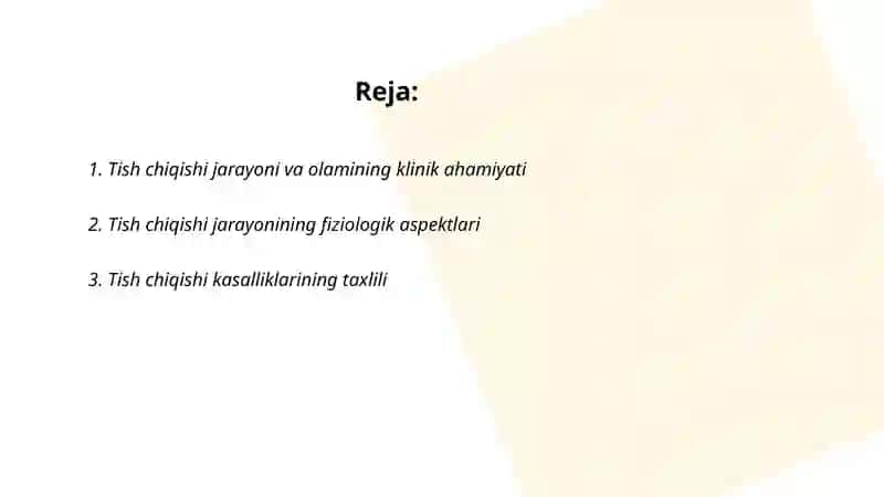 Tish chiqishi kasalliklarida davolash taktikasini tanlash 2
