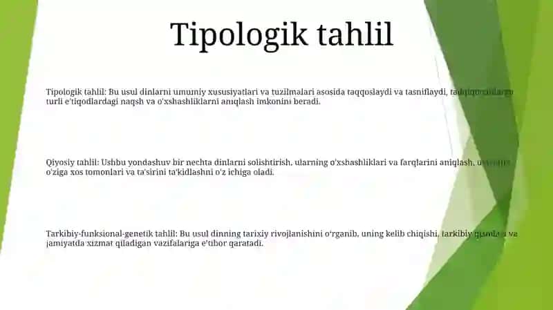 Dinlarni Tadqiq Etish Metodologiyasi 2