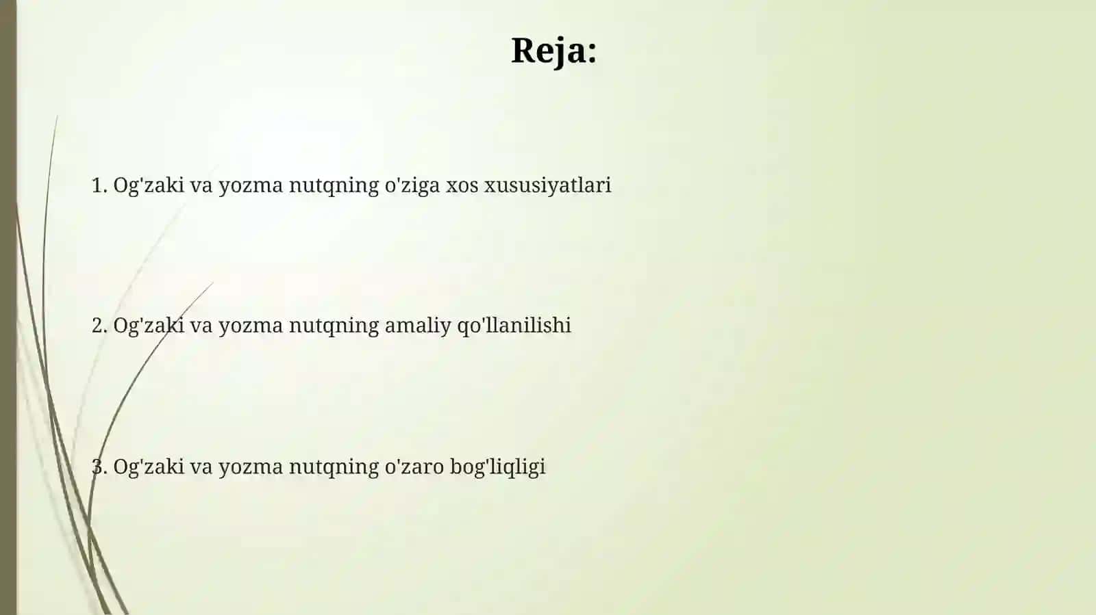 Nutqning ogʻzaki va yozma shakllari 2