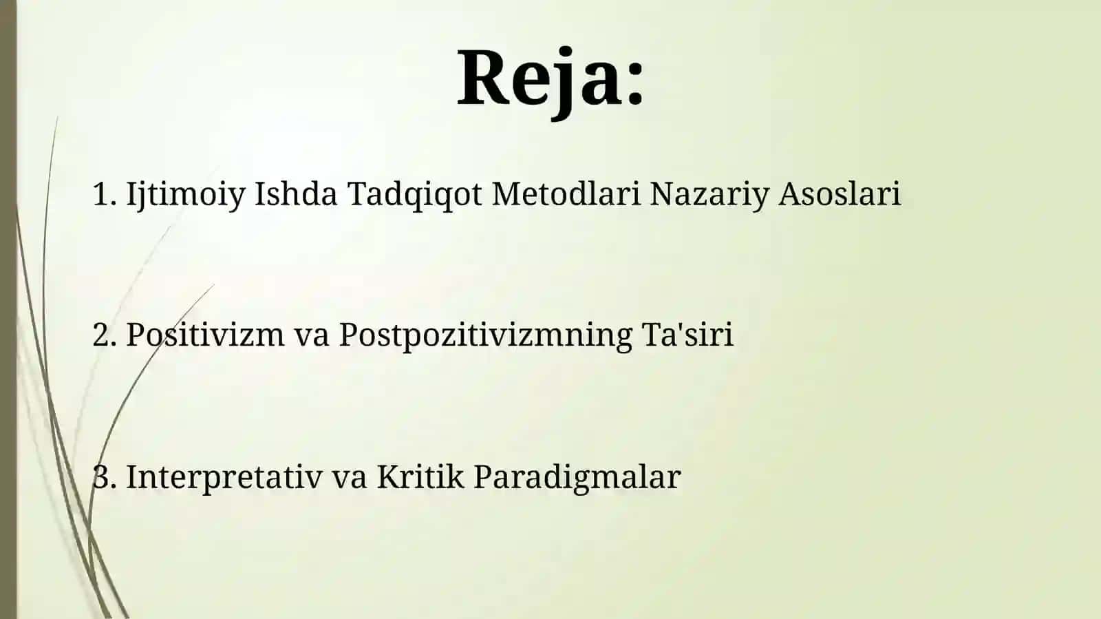 ijtimoiy ishda tadqiqot metodlarining nazariy asoslari 2