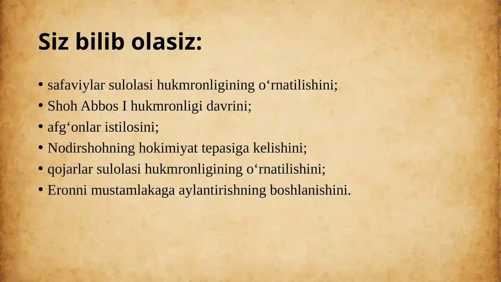 9-Sinf Jaxon Tarixi 19-Mavzu 2