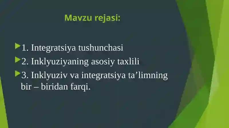 Integratsiya va inklyuziyaning qiyosiy taxlili. Reabilitatsiya haqida tushuncha 2