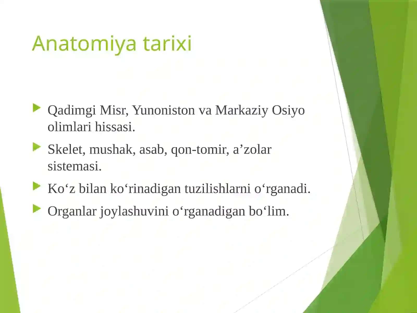 Anatomiyavafiziologiyafani:Umumiytushuncha 2