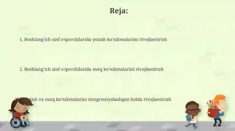 Boshlang'ich sinf o'quvchilarida yozish va gapirish kompitensiyalarini shakillantirish 2