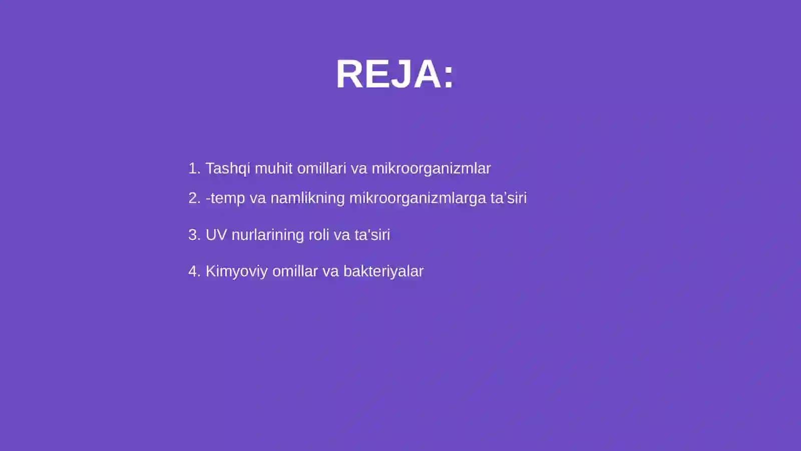 Tashqi muhit omillarining mikroorganizmlarga taʼsiri 2
