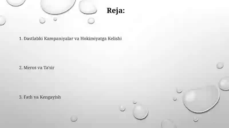 Amir Temurning harbiy yurishlari 2