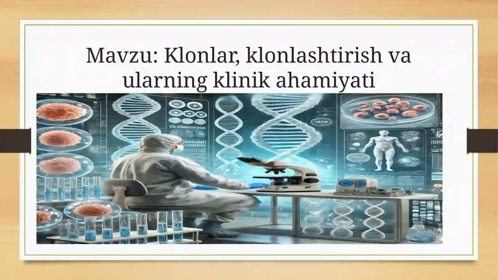 biokimyo genlarni klonlash pptx 2