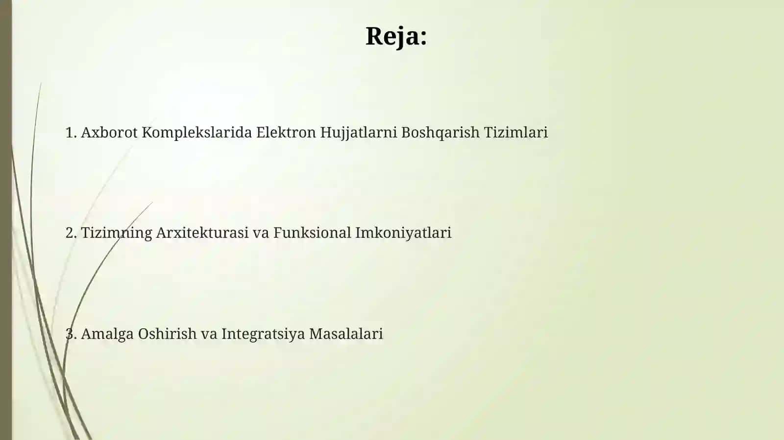 Axborot Komplekslarida Elektron Hujjatlarni Boshqarish Tizimlari 2