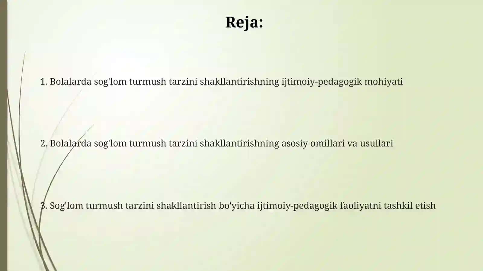Bolalarda sog'lom turmush tarzini rivojlantirish ijtimoiy pedagogik muammo sifatida 2